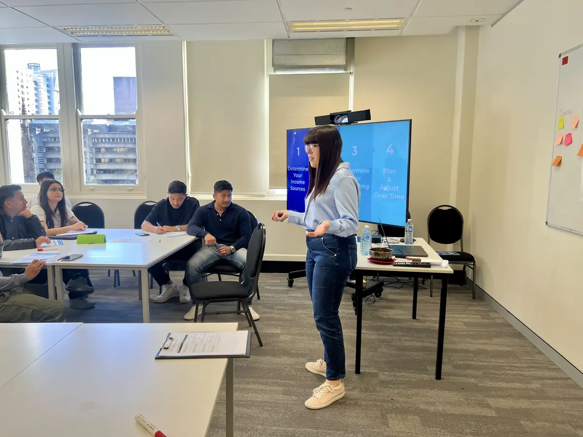 FinReady Money Skills for Your Future school workshop, delivered by corporate volunteers